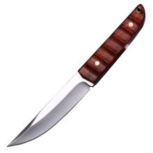 High hardness one piece steel outdoors defense straight knife
