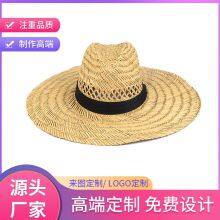 Summer Bandage Straw Hat Outdoor Outing Large Brim Sun Hat thumbnail-5