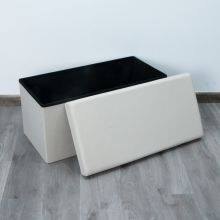 Foldable Storage Ottoman thumbnail-2