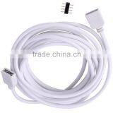 2.5M Extension Cable Connect 4pins Plug for RGB 5050 LED Strip Lights