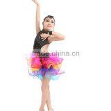 Luxury Good Quality Fringe Latin Dress Professional Latin Dance Costume Dress Kids Performance Wear thumbnail-4