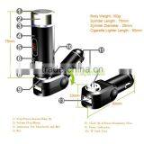 Wireless Bluetooth FM Transmitter Handsfree Car Kit/Adapter With USB Port/Car Charger, Micro SD Card for Cellphones Power Chargi thumbnail-4