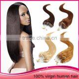 Wholesale Colorful Micro Ring Loop Hair Extension Bead India Virgin Human Hair Weave Extension thumbnail-1