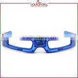 Laura Fairy Cheap Promotional Plastic Blue LED Light Up Party Sunglass For Fun thumbnail-2