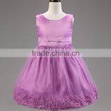 elegant bowknot birthday dress tutu lace flower puffy dress for girls from 2-8 years