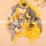 2015 Fashion Silk Chiffon Colorful Printinf Scarf for Women thumbnail-3