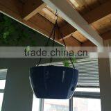 Hanging Flower Pot , Home Garden Plastic Flower Pot ,Hanging Planter With Iron,hanging Basket, thumbnail-2