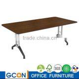 Office Desk Modern Meeting Table With Nickle Metal Legs thumbnail-3