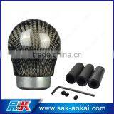 Real Carbon Fiber Car Gear Shift Knob Black Ball thumbnail-3