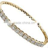 18 K YELLOW DIAMOND BANGLES thumbnail-1