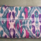 Best Deal Today !! New Ikat Print Kantha Quilts Throws Rugs Bedspreads Cushions Pillows