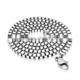 High Quality Hipster Stainless Steel Box Chain Necklace Wholesale thumbnail-1