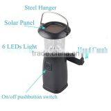 Plastic Body Hand Crank Lantern 6 LEDS Solar LED Lantern Portable thumbnail-4