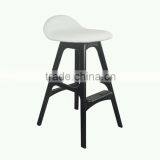 Solid Wood Design Bar Stool Leisure Beach Wood Bar Chair With Soft Mat thumbnail-6