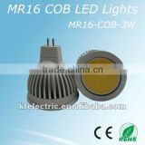 3W 5W GU10 MR16 COB LED Spotlight made in China, high quality led