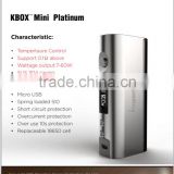 Pure Stainless steel Kanger Tech Temp Control Kbox Mini Platinum VW 7~60W sub 0.1 Ohm
