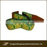 Traditional China Embroidery Pattern Canvas Leather Guitar Strap ,nylon Guitar Strap