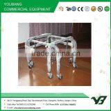 2015 Hot Sell Black Powder Shopping Basket Holder With 4 Wheels and Plastic Basket (YB-S001) thumbnail-4