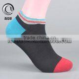 Black Double Needle Crazy Custom Ankle Socks