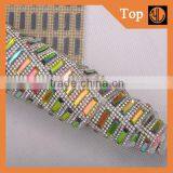 Wholesale Crystal Diamante Rhinestones for Dresses,mesh Trimming for Wedding Dresses