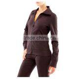 Ladies grey french terry sportswear suit