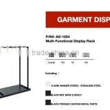 China Supplier Black Color Heavy Duty Multi-Functional Garment Rack thumbnail-2