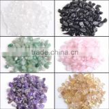 Free sample wholesale price pink purper yellow black green white natural crystal gravel