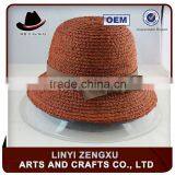 Cheap And Elegant Lady Straw Boater Hats thumbnail-2