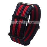 New Arrival Black Red Stripe Custom Nato Nylon Watch Straps thumbnail-1