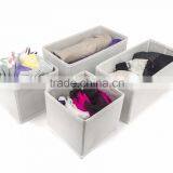Foldable Storage Drawer Closet Dresser Organizer Bins for Underwear, Bras, Socks, Ties, Scarves, Accessories and More - 6 Piece thumbnail-4