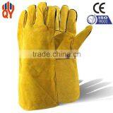 Wholesale High Quality Yellow Welding Gloves Heat Protection thumbnail-1