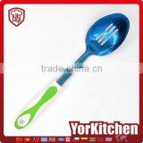 Non-stick TPR Handle Factory Price Titanize Kitchen Slotted Cooking Spoon thumbnail-1