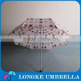 Professional umbrella manufacturer high quality beautiful design 3 folding umbrella manual open,fiberglass frame