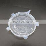 New Wholesale FDA Food Grade Bpa Free Clear 6 Sizes Container Replacement Reusable as Seen on tv Silicone Stretch Lid thumbnail-6