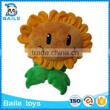 Custom stuffed sunflower soft plush toy