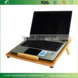 Natural Eco-Friendly Bamboo Cooling Vented Laptop Desk/Table Stand Up thumbnail-4