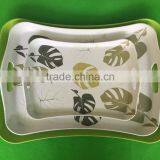 Wholesale High Quality Melamine Plastic Serving Tray With Handle thumbnail-3