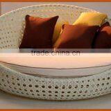 Chic Rattan Daybed With Cushion