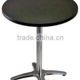 Wholesale Modern Metal Base Wood High Top Round Restaurant Table thumbnail-1