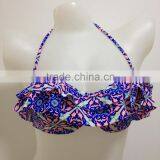 Sexy Flower Printing Triangle Swimwear Bikini Mature Women Hot Super Sexy Bikini thumbnail-2