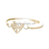Women design stainless steel tree of life simple gold bangle designs