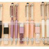 2014 New Arrival Crystal Pen Usb, Gadget Custom Usb Pen, OEM New Design Crystal Usb Pen Drive With 8GB From SZ Factory