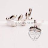925 Sterling Solid Silver Leaf Branch Earring Stud Fashion Women Earring DIY Jewelry 6730605 thumbnail-3
