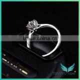 Moissanite Girdlestone Customized 14k Gold 1 Carat 9 Hearts & Flower Forever One Forever Brilliant Moissanite Rings thumbnail-4