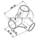 JY-A003|3 Way ABS Plastic Joint|Warehouse Rack ABS Plastic Joint|Coated Pipe ABS Plastic Joint thumbnail-2