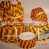 pe tiger rope ,polyethylene rope,3 strands rope,twisted rope,mark rope