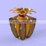 20ml 30ml 50ml 70ml 100ml Newest Design Gold Metal Perfume Bottle,flower Cap Metal Perfume Bottle thumbnail-1