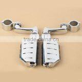 32MM Universal Long Angled Highway FootPeg Mount For Kawasaki Harley Suzuki Bar thumbnail-2
