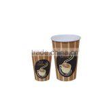 Double PE Coated High Quality Printed Paper Cups for Cold Beverage thumbnail-5