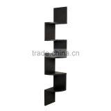 Large Beech Veneer Zig Zag Corner Wall Shelf thumbnail-1